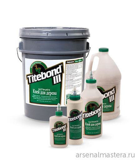 Клей повышенной влагостойкости Titebond III Ultimate Wood Glue 14109 кремовый 8,14 л