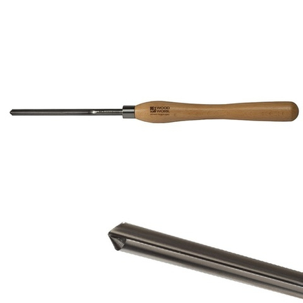 Токарный желобочный резец 12 мм HSS M2 Woodwork PWT-012