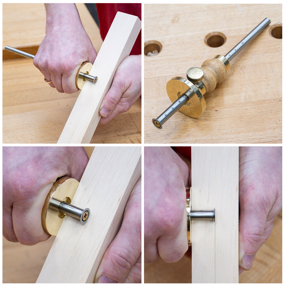 Новинка! Рейсмус для разметки GOLDRATIO металлический 175 мм М00024365