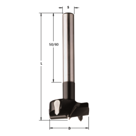 Сверло СМТ чашечное HM 35 x 90 Z2/2 S 10 x 60 RH CMT 512.350.11