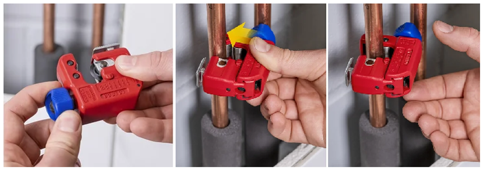 Новинка! Мини - труборез KNIPEX TubiX S для нержавеющей стали и цветных металлов, Ø 3-30 мм / толщина max 2 мм, длина 77 мм KN-903101