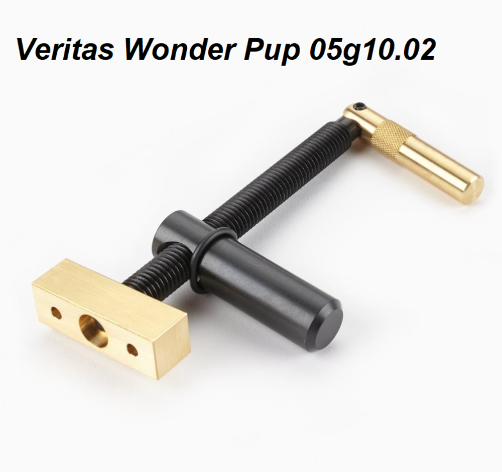 ХИТ! Упор верстачный Wonder Pup с поджимом 120 мм штырь D19 х 70 мм 05g10.02 Veritas М00003505