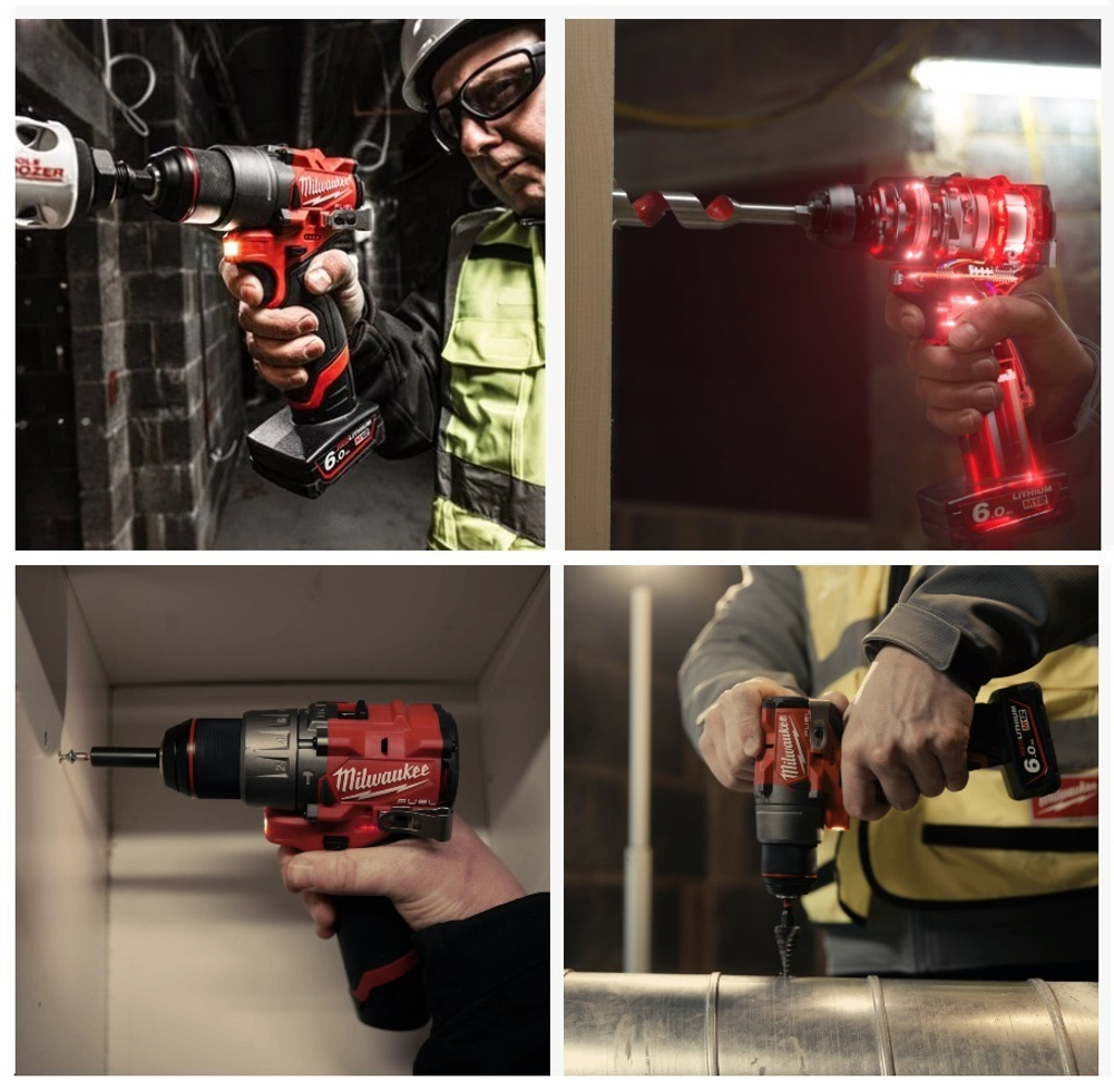 ХИТ КОМПЛЕКТ 2025! В кейсе M12 FUEL FDD2-202X: Аккумуляторный шуруповерт FDD2-0 с 2 шт Аккумулятором В2 и Зарядным устройством C12 MILWAUKEE 4933479873