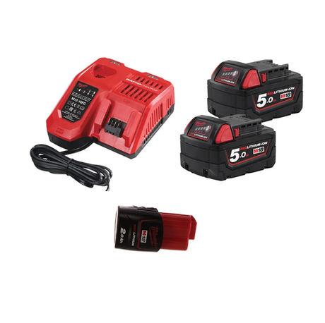 Новинка! Энергокомплект Milwaukee M18 NRG-502: ДВА Аккумулятора M18 B5 FORGE, Аккумулятор M12 B2, Быстрое зарядное устройство M12-18 FC 4933459217
