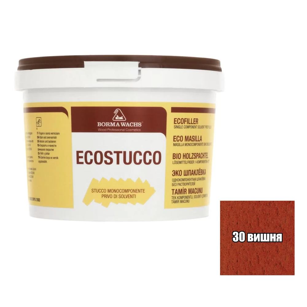 Новинка! Шпаклевка водная Borma Ecostucco 1 кг цвет 30 вишня для внутренних работ 1550CI