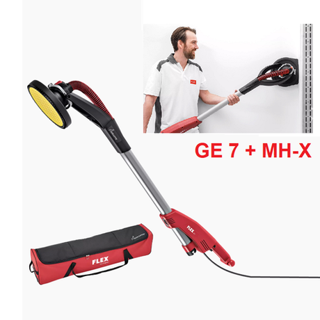 Новинка! Шлифовальная машина для стен и потолков Flex Giraffe GE 7 MH-X 230 / CEE с системой сменных головок, 710 Вт диск 225 мм в сумке 494496