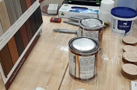 Масляное покрытие для полов и паркета Grundierol 1 л цвет 10 вишня для внутренних работ Borma R3910-10