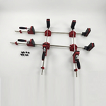 Новинка! Набор 12 предметов JET JC-12: 2 шт Корпусные струбцины длина 1015 мм, 2 шт длина 615 мм, 4 шт Крестовые блоки-стойки, 8 шт Стальные цилиндры для фиксации в стол 19 мм JR031