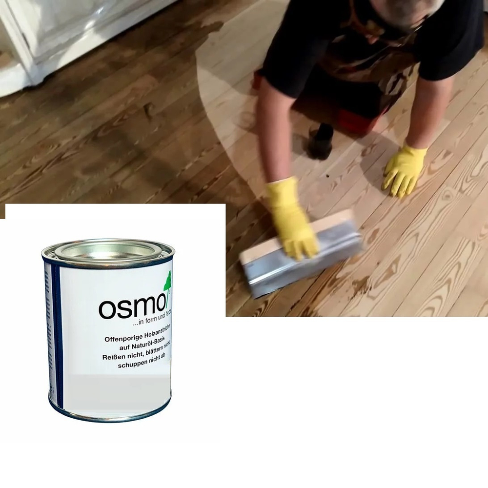 ХИТ! Цветное масло с твердым воском Osmo 3073 Терра 0,125 л Hartwachs-Ol Farbig слабо пигментированное для внутренних работ Osmo-3073-0,125 10100304