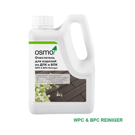 ХИТ! Средство для очистки террас из древесно - полимерного композита ДПК и БПК Osmo 8021 Бесцветное 1 л WPC BPC Reiniger для наружных работ Osmo-8021-1 13900078