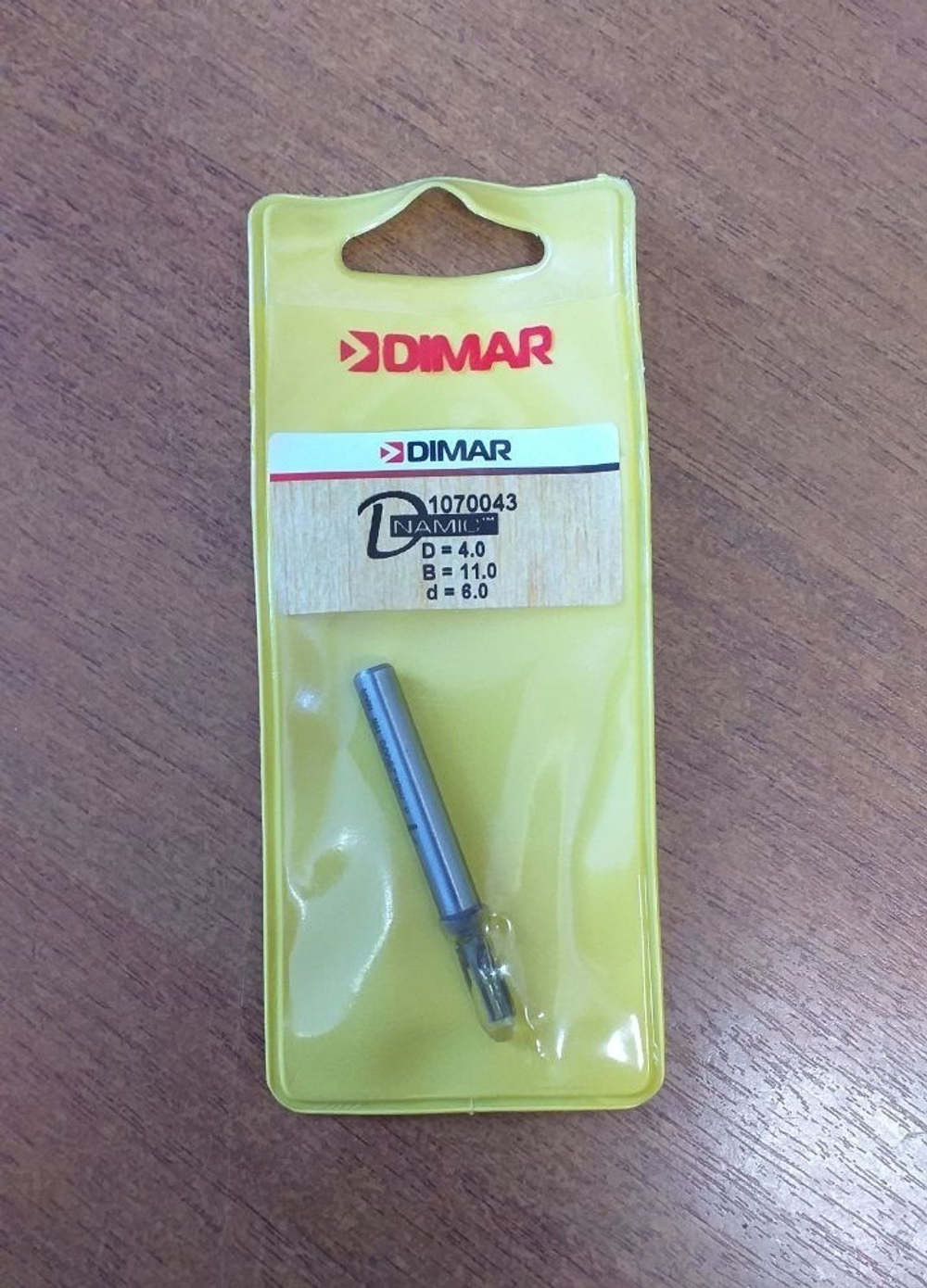 Фреза пазовая монолитная D 4 x 11 L 51 ZsoLid 2, хвостовик 6 DIMAR 1070043