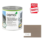 ХИТ! Защитное масло - лазурь для древесины с эффектом серебра Osmo 1142 Графит серебро 0,75 л Holzschutz Ol-Lasur Effekt для наружных работ Osmo-1142-0,75 12100242