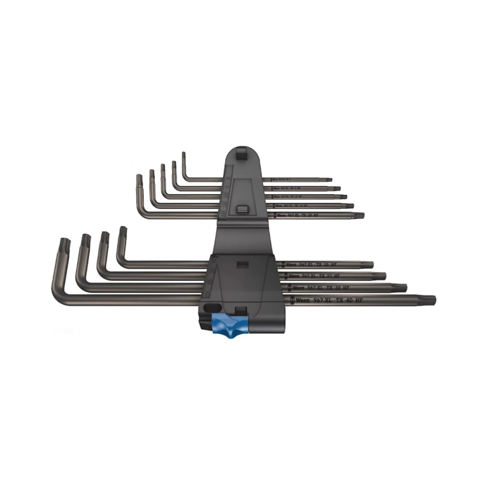 Новинка! Набор Г-образных ключей с функцией фиксации, удлиненный 9 предметов WERA TORX 967/9 TX XL HF 1 8/9/10/15/20/25/27/30/40 WE-024450