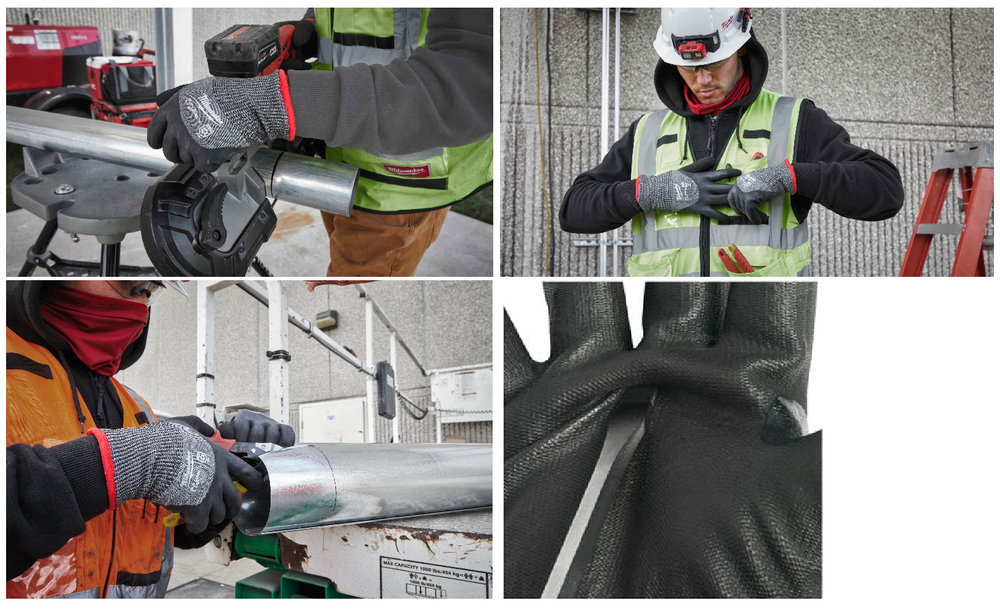 Новинка! Перчатки зимние с защитой от порезов 1 пара MILWAUKEE Winter Cut level (Винтер Кат Левел) уровень 5/E, размер 11 / XXL 4932479561