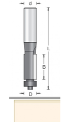 ХИТ! Фреза обгонная D 9,5 x 12,7 L59 Z2 хвостовик 8 DIMAR 1010015