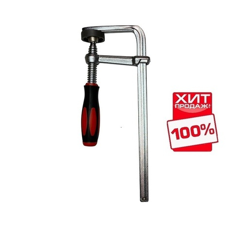 ХИТ! Струбцина кованная F-тип 200 х 60 мм c винтовой рукояткой для установки в Т-паз Woodwork HTC-2060