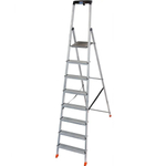 Новинка! Свободностоящая стремянка 2К заглушки 8 ступеней  MONTO SAFETY Krause 128980