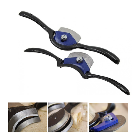 Новинка! Стружки 2 шт (Струги) столярные, выпуклый и вогнутый ножи длиной 52 см GARVIN SWW-6494