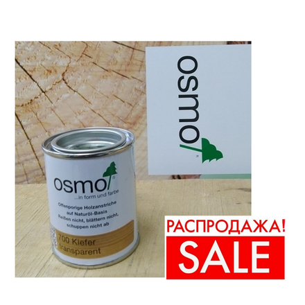 РАСПРОДАЖА! Защитное масло-лазурь для древесины для наружных работ OSMO 700 Сосна 0,125 л Holzschutz Ol-Lasur Osmo-700-0,125 12100041