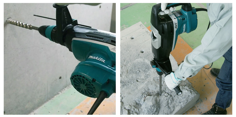 Новинка! Перфоратор сетевой мощный Makita SDS-Max HR 5212 C 1,51 кВт. Антивибрационная система AVT. Два режима работы: сверление с ударом и долбление, в кейсе HR5212C