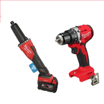 АКЦИЯ ОСЕНЬ 2025 Инструмент в подарок! Комплект: Аккумуляторная Прямошлифмашина M18 FDGROVB-502X с 2 аккумуляторами, быстрозарядным устройством 933480956 и Дрель - шуруповерт M18 BLDDRC-0X 4933492832 MILWAUKEE N066-2AM PT2509009