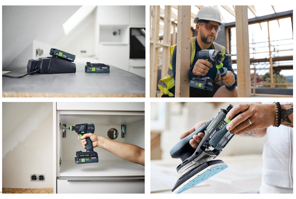 Новинка 2026! Энергокомплект стартовый FESTOOL 18 В 2xTBX4/TCL6, ДВА Аккумулятора BP 18 TBX 4 C-ASI, Быстрозарядное устройство TCL 6 578731