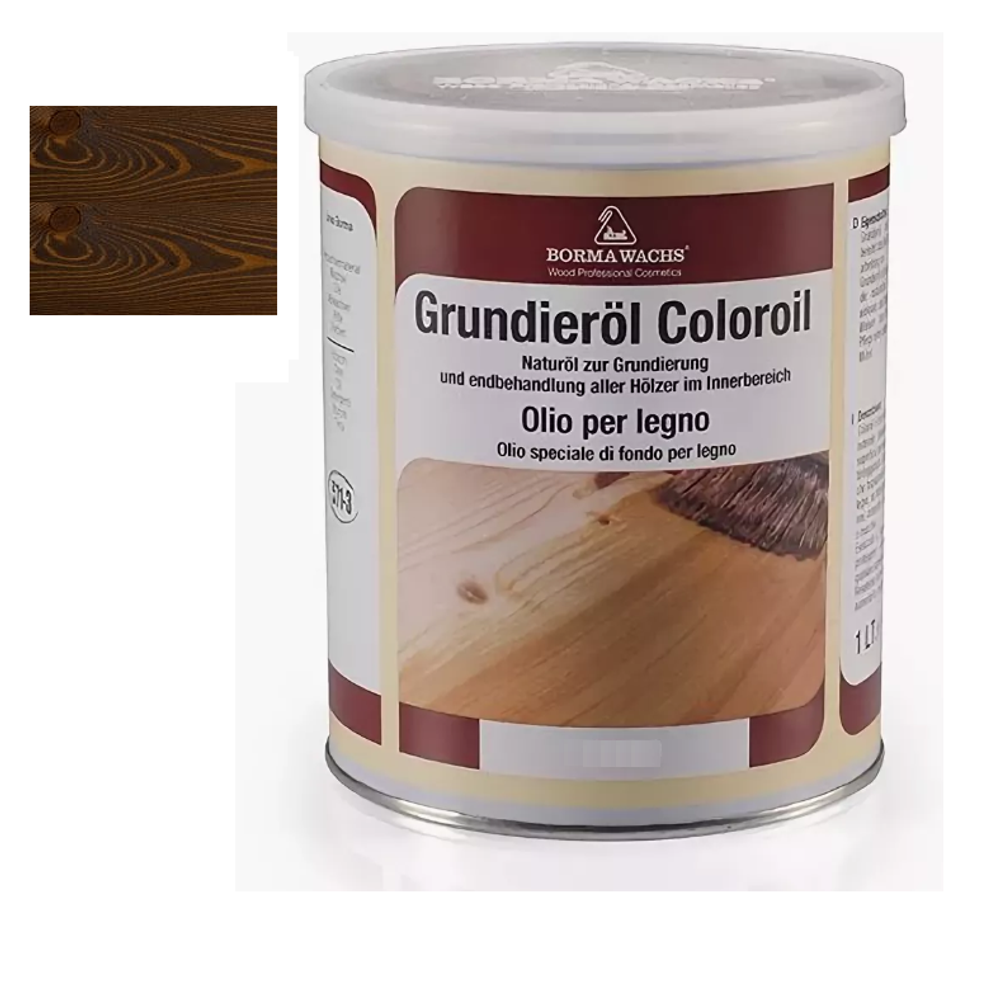 Масляное покрытие для полов и  паркета Grundierol 1 л цвет 14 дуб антик для внутренних работ Borma R3910-14