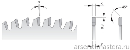 Диск пильный 216 x 30 x 2,8 / 2,2 -6гр TCG Z64 (подходит для Festool) CMT 297.064.09M