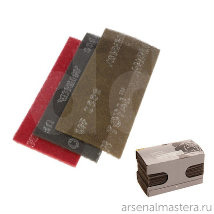 Комплект 25 шт Шлифовальный войлок синтетический Mirka MIRLON TOTAL 115 x 230 мм XF 800 Черный 8111202581