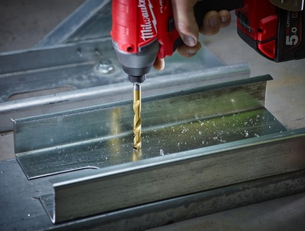 ХИТ! Набор сверл по металлу 19 единиц RED HEX - SHOCKWAVE HSS-TiN Shockwave HSS-G Tin Red Hex Set - 19 pc MILWAUKEE 4932493866