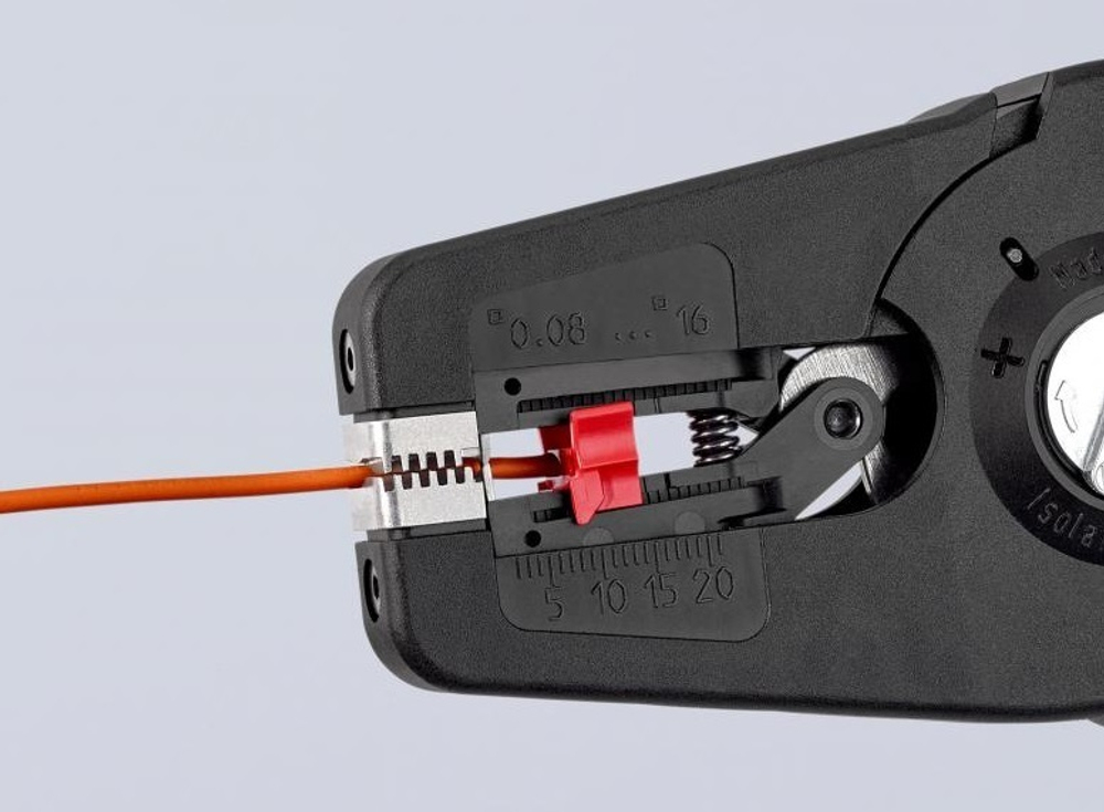 2025 ВЫГОДНЕЕ! Стриппер автоматический 195 мм PreciStrip 16, 0.08 - 16 мм2 AWG 28 - 6 KNIPEX KN-1252195