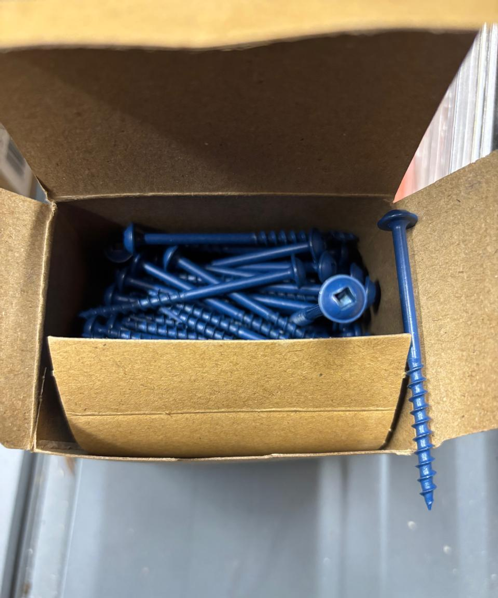 СКИДКИ ХИТ! Саморезы Blue-coating синее покрытие 2 - 1/2 дюйм 64 мм 200 шт. Uniqtool UTS-ZML-B-200