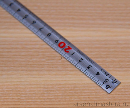 ХИТ! Угольник столярный плоский Shinwa фигурный профиль 300 х 150 мм отсчёт нижней шкалы - от наружнего угла 10647 М00013221