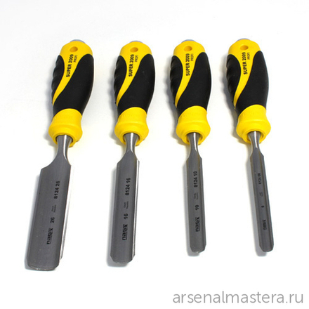 Набор столярных полукруглых стамесок 4 шт (8, 10, 16, 26 мм) Narex SUPER 2009 LINE PROFI в коробке 860602