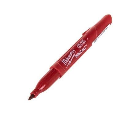 ХИТ! Маркер для стройплощадки с тонким пером красный Milwaukee INKZALL 1 шт 48223170
