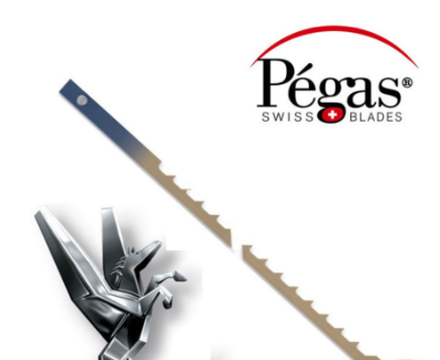 Пилки лобзиковые 6 шт со штифтами по дереву Pinned Coping Skip 2.4 х 0.5 х 165мм 18 tpi Pegas Di 704845 / арт. 90.550 М00006141