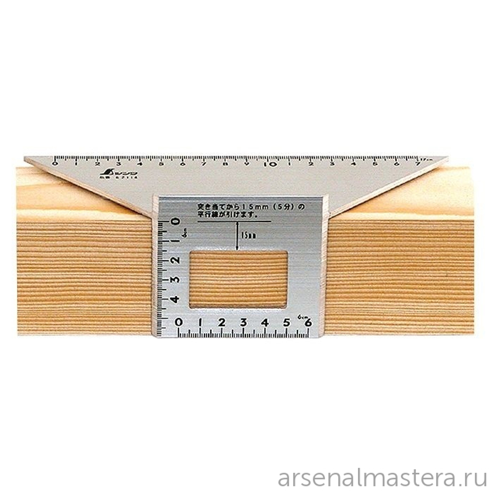 ХИТ! Шаблон угловой - угольник 3D Shinwa 200 х 63 х 73 мм Sh 62114 М00003453