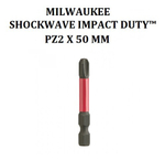 ХИТ! Биты 10 шт Shockwave IMPACT DUTY для шуруповерта PZ2 х 50 мм MILWAUKEE 4932430866