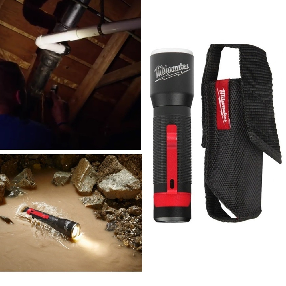 ХИТ! Карманный фонарь на батарейках MILWAUKEE ML-LED 4933464825