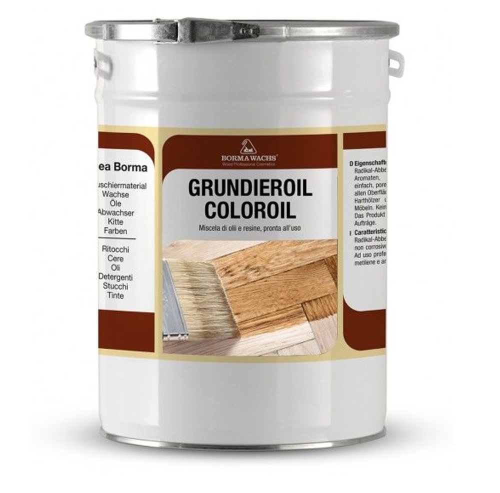 Масляное покрытие для полов и  паркета Grundierol 1 л цвет 6 натуральный бук для внутренних работ Borma R3910-6