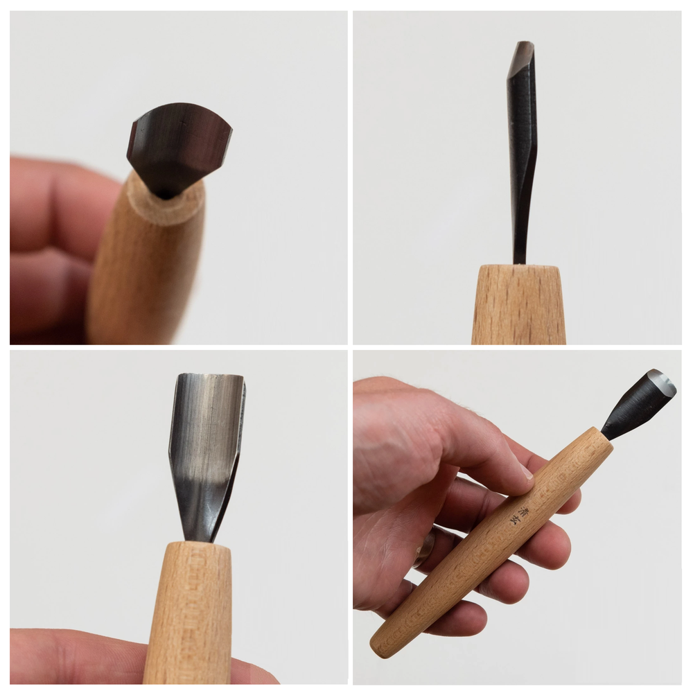 Новинка! Стамеска японская для резьбы по дереву Miki Tool Seigen N 7, полукруглая РК, 15 мм М00019864