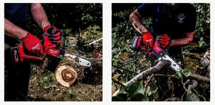 Комплект M18 FUEL FHS20-552: Аккумуляторная цепная пила FHS20-552 HATCHET, два Аккумулятора HB5.5 5.5 Ач , Быстрое зарядное устройство M12-18 FC Milwaukee 4933480118