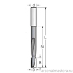 ХИТ! Фреза спиральная под замок без стружколома Z2 D16 B 80 x 20 L130 S12 WPW DT16012P