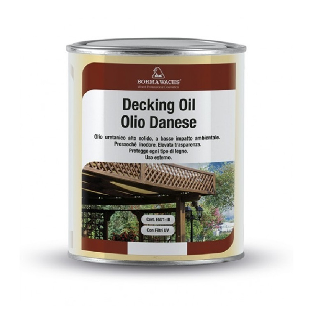 АКЦИЯ ИЮНЬ 2025 ХИТ! Масло датское Decking Oil 5 л для террас 729 Лиственница для наружных работ Borma 4972IL-LS729