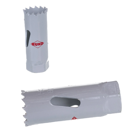 Новинка! Коронка биметаллическая RUKO HSS Co 8% 19 мм, для сверления отверстий в черных и цветных металлах, пластике 126019