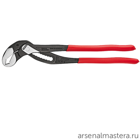 Клещи переставные ALLIGATOR 400 мм (КЛЮЧ АЛЛИГАТОР) зев 90 мм, фосфатированные, обливные ручки 88 01 400 KNIPEX KN-8801400