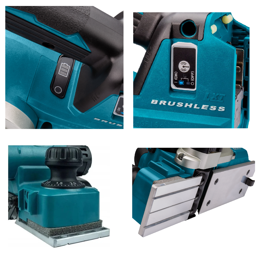 Новинка! Аккумуляторный рубанок Makita LXT 18 В, ширина обработки 82 мм, глубина 3 мм, Мах глубина выборки четверти 25 мм DKP181Z
