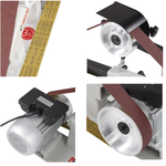 Новинка! Станок шлифовальный ленточный BELMASH BGM-822 220В 1,5 кВт, для обработки металла и дерева S351A