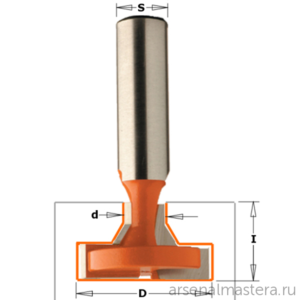 Фреза (Т-образный паз) S12 D 11 / 28 x 13,5 x 56,3 CMT 950.603.11