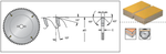 Пильный диск DIMAR по ДСП и МДФ  D250 x 30 x 3,2 Z80 MS 90106106